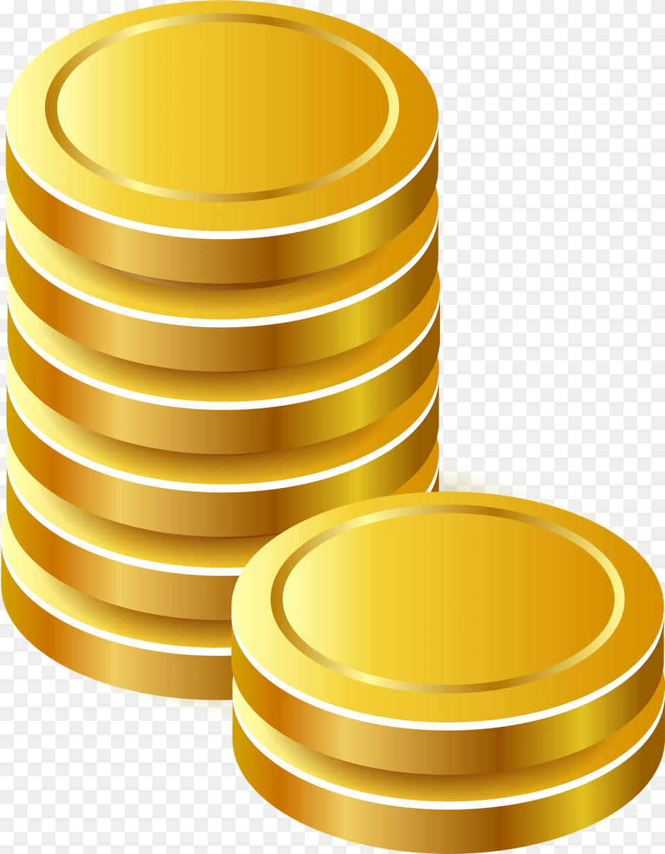 Gold Coins Clipart, Tape, Coin, Money Free Transparent Png