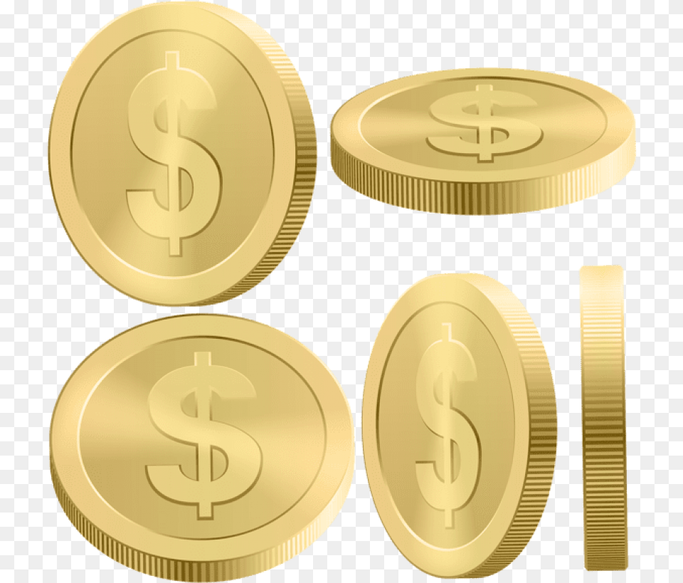 Gold Coins Clipart Coin, Money Free Png