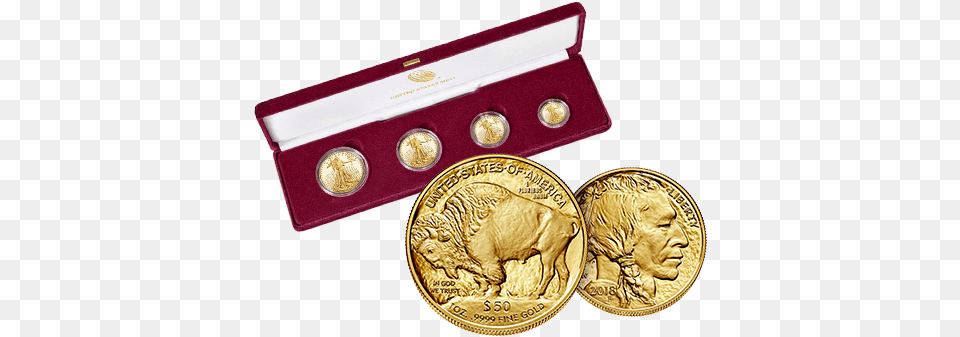 Gold Coins Gold Buffalo, Treasure, Coin, Money, Accessories Free Png Download