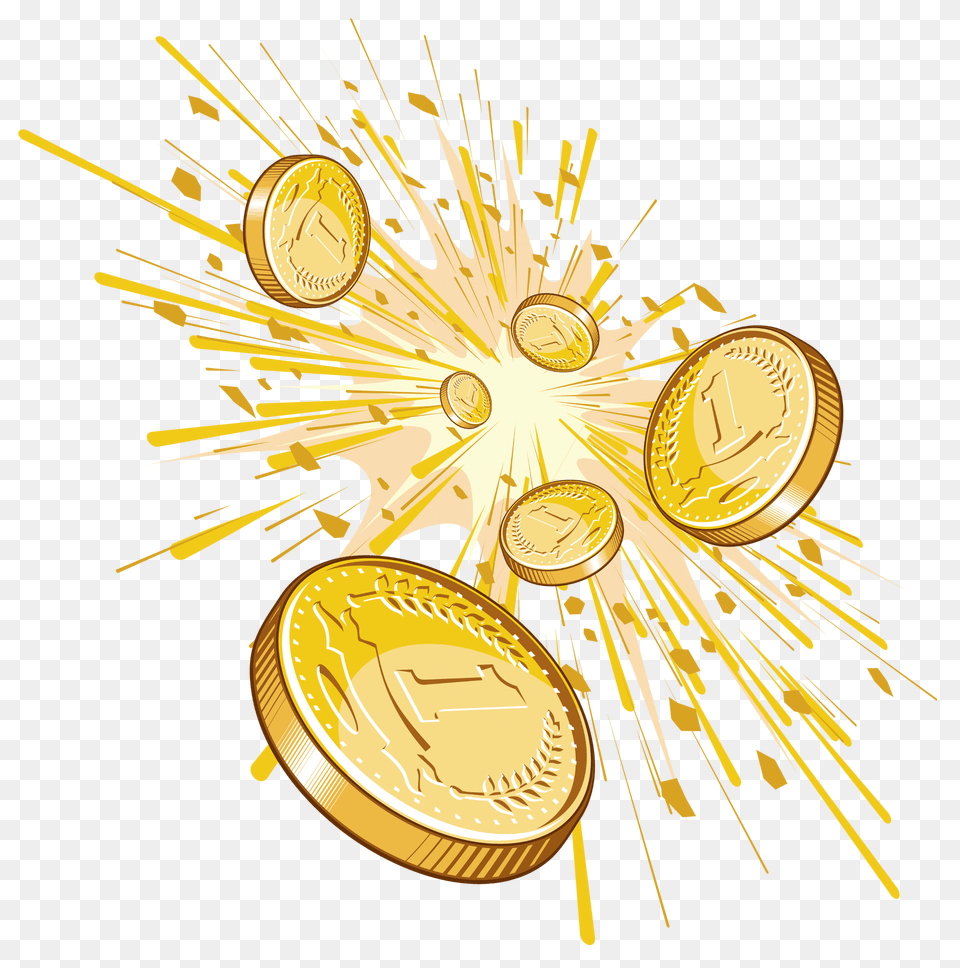 Gold Coins Image Background Gold Coin Hd, Treasure, Money Free Png Download