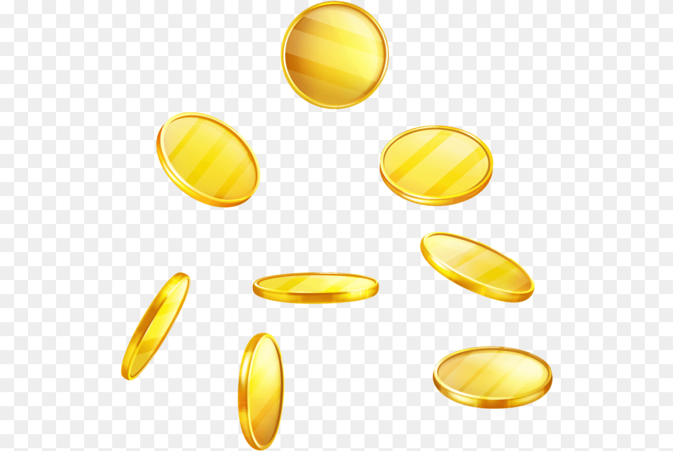 Gold Coins Image Gold Coin Raining, Treasure, Lighting Free Transparent Png