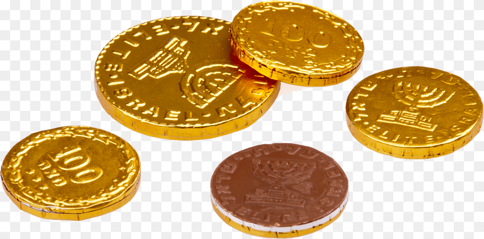 Gold Coins Image Hanukkah Gelt, Treasure, Coin, Money Free Png Download