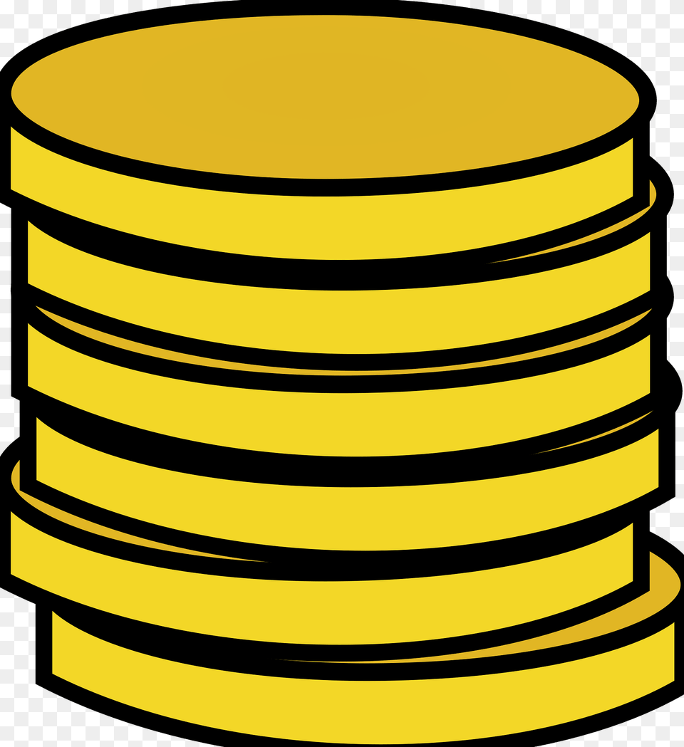 Gold Coins In A Stack Jo 0 Clipart, Coin, Money Free Png