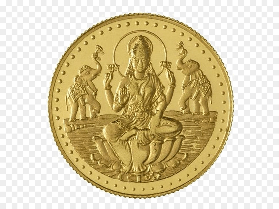 Gold Coins Laxmi Devi Gold Coin, Person, Baby, Face, Head Free Transparent Png