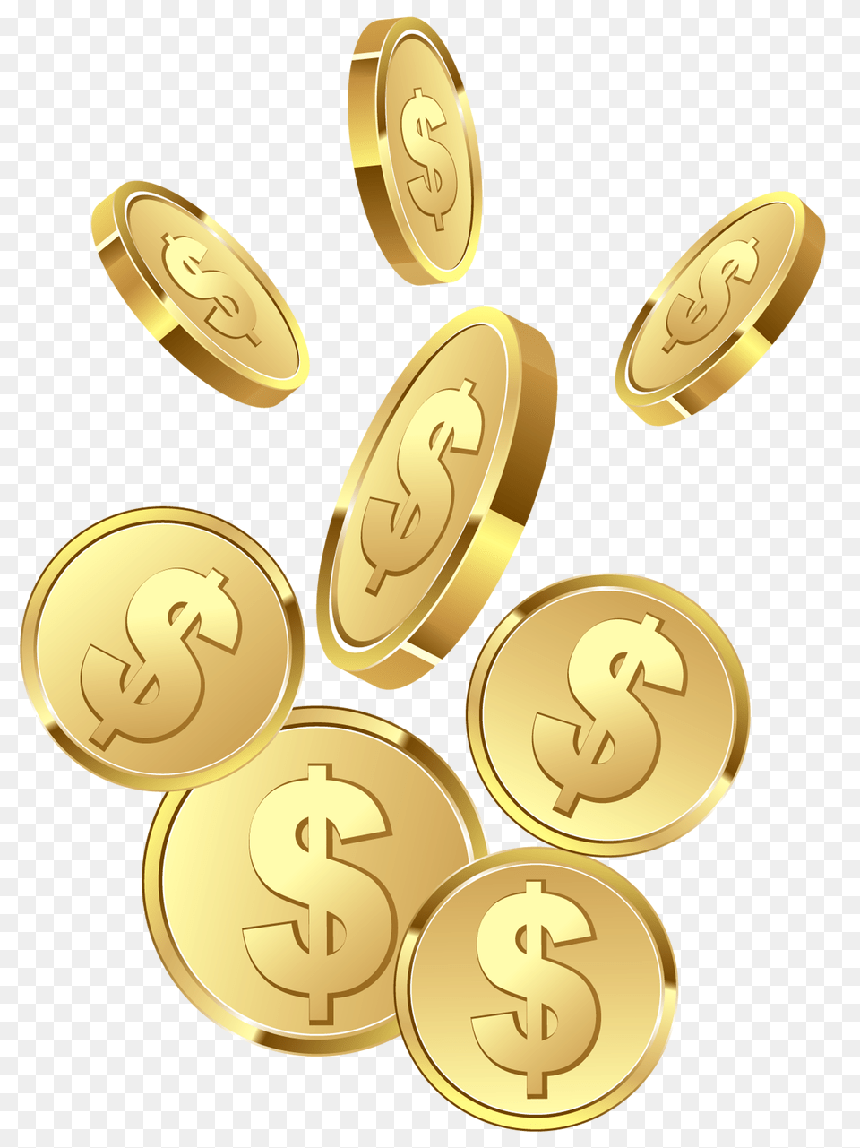 Gold Coins Purepng Cc0 Background Coins Clipart, Treasure, Dynamite, Weapon, Text Free Transparent Png