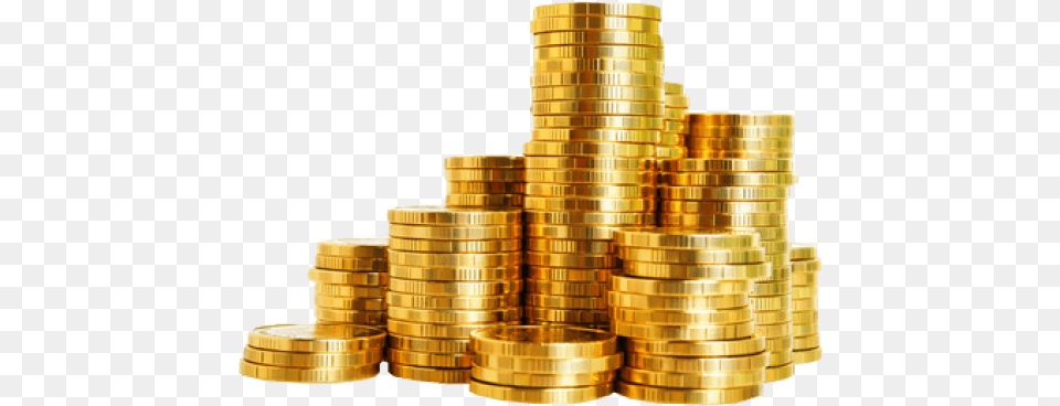 Gold Coins Stack Transparent Gold Coins Transparent Background, Treasure, Coin, Money Free Png Download