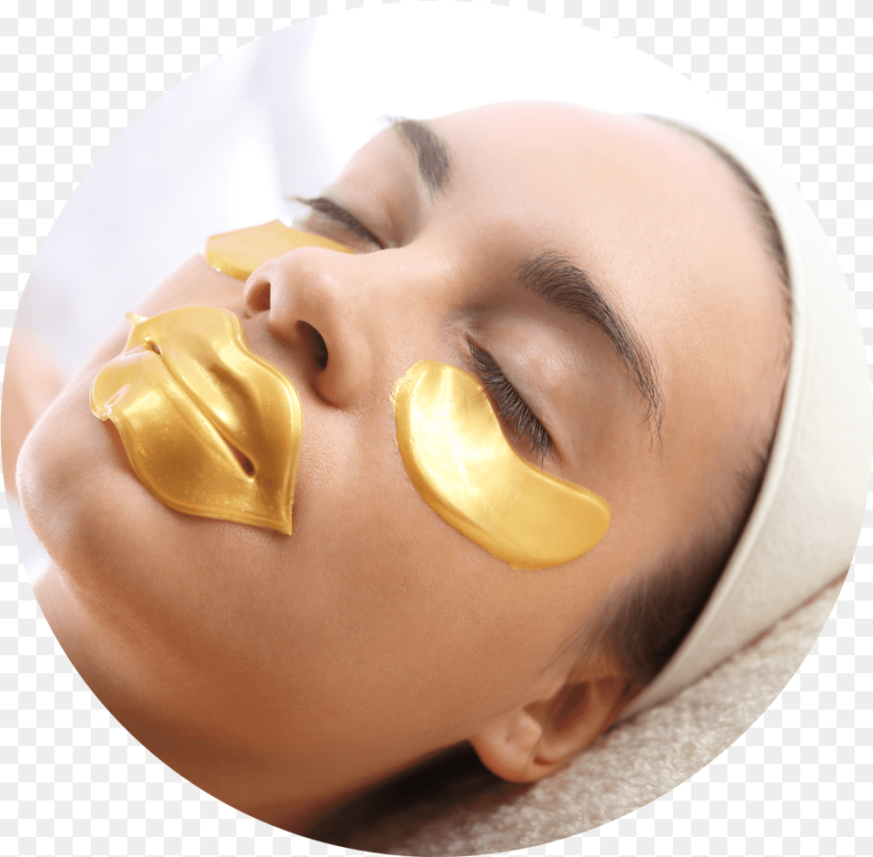 Gold Collagen Lip Mask Crystal Collagen Gold Lip, Face, Head, Person, Adult Free Png