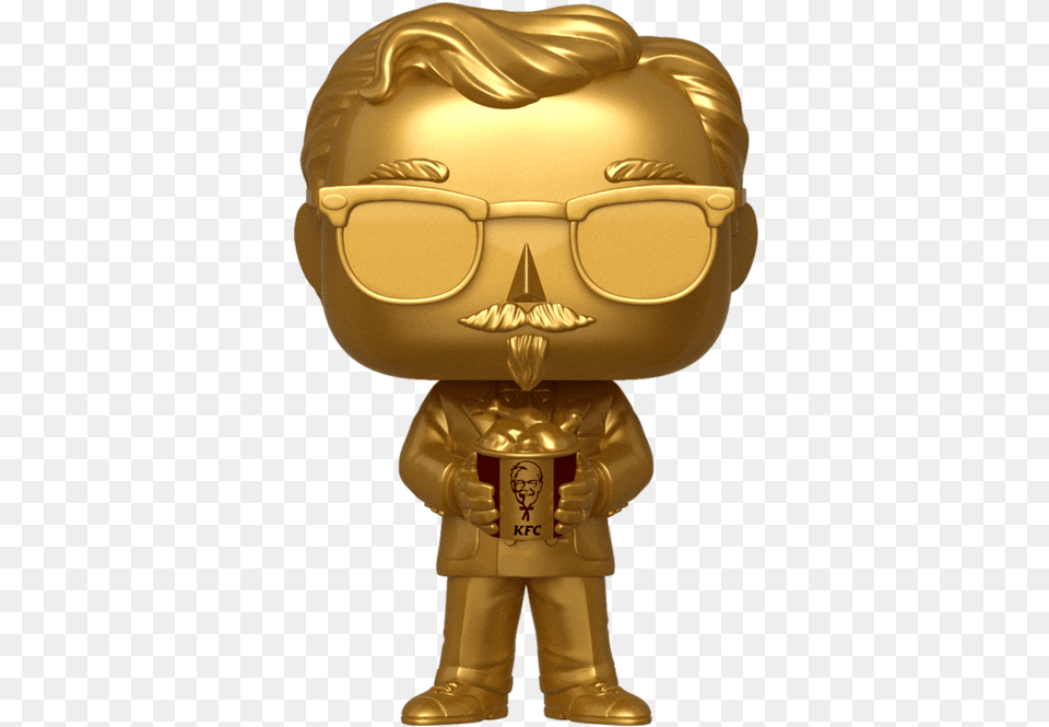 Gold Colonel Sanders Funko Pop, Treasure, Bronze, Person, Baby Png Image