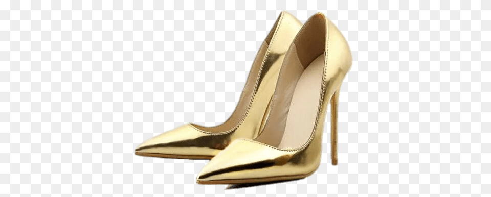 Gold Color Stilettos, Clothing, Footwear, High Heel, Shoe Png