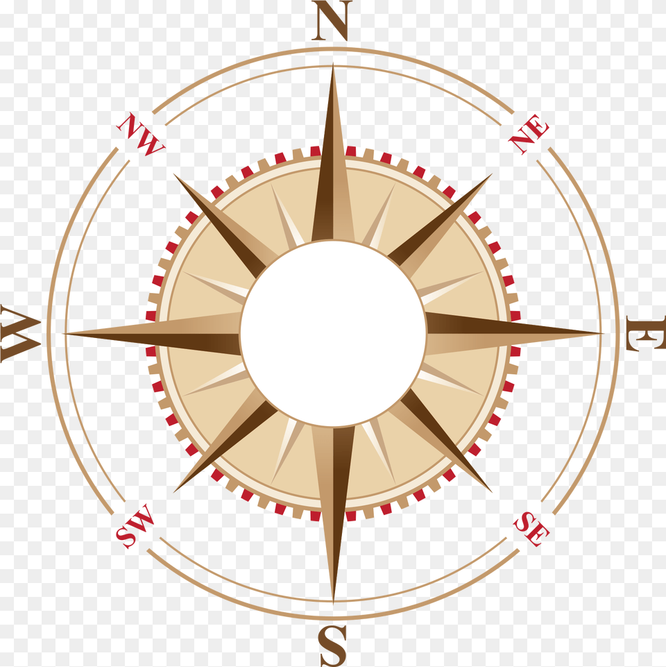 Gold Compass Vector Art Png Image