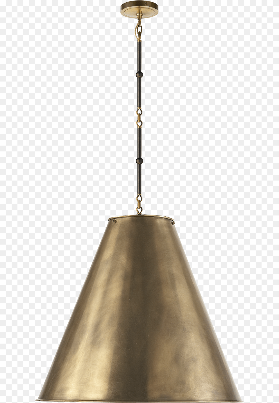 Gold Cone Pendant Light, Lamp, Lighting, Lampshade, Chandelier Png
