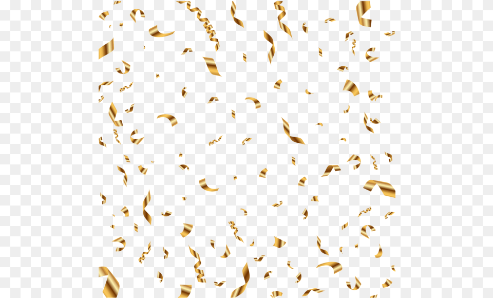 Gold Confetti Background, Paper Free Png Download
