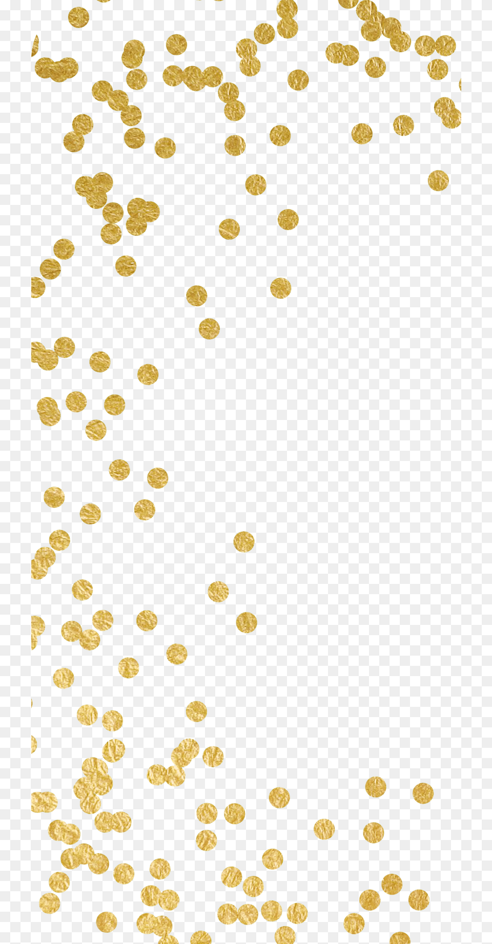 Gold Confetti Circles, Paper Free Png Download