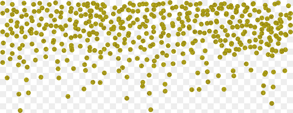 Gold Confetti Dots Background For Kids Gold Confetti Background Gold Dots Border, Plant, Pollen, Flower, Petal Free Png