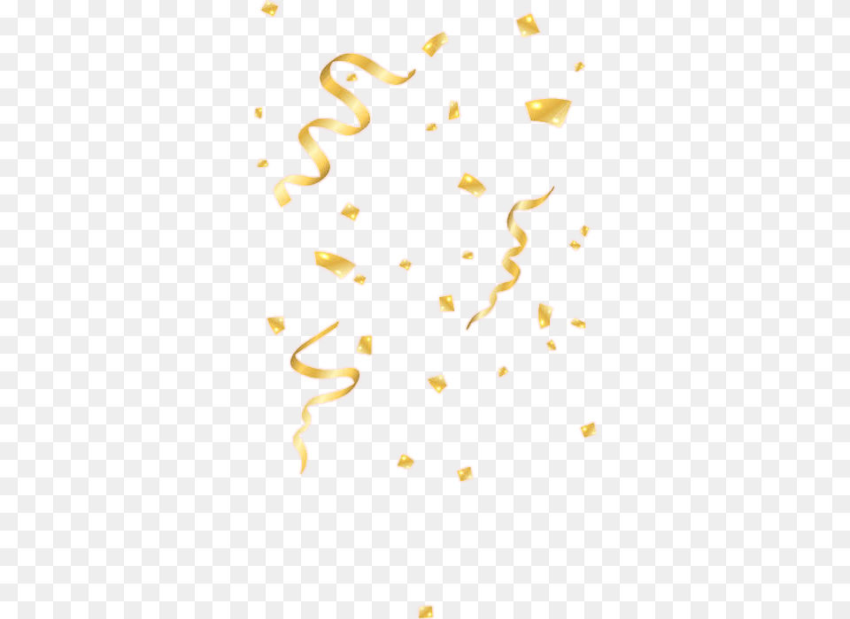 Gold Confetti Party, Paper, Person Free Png Download