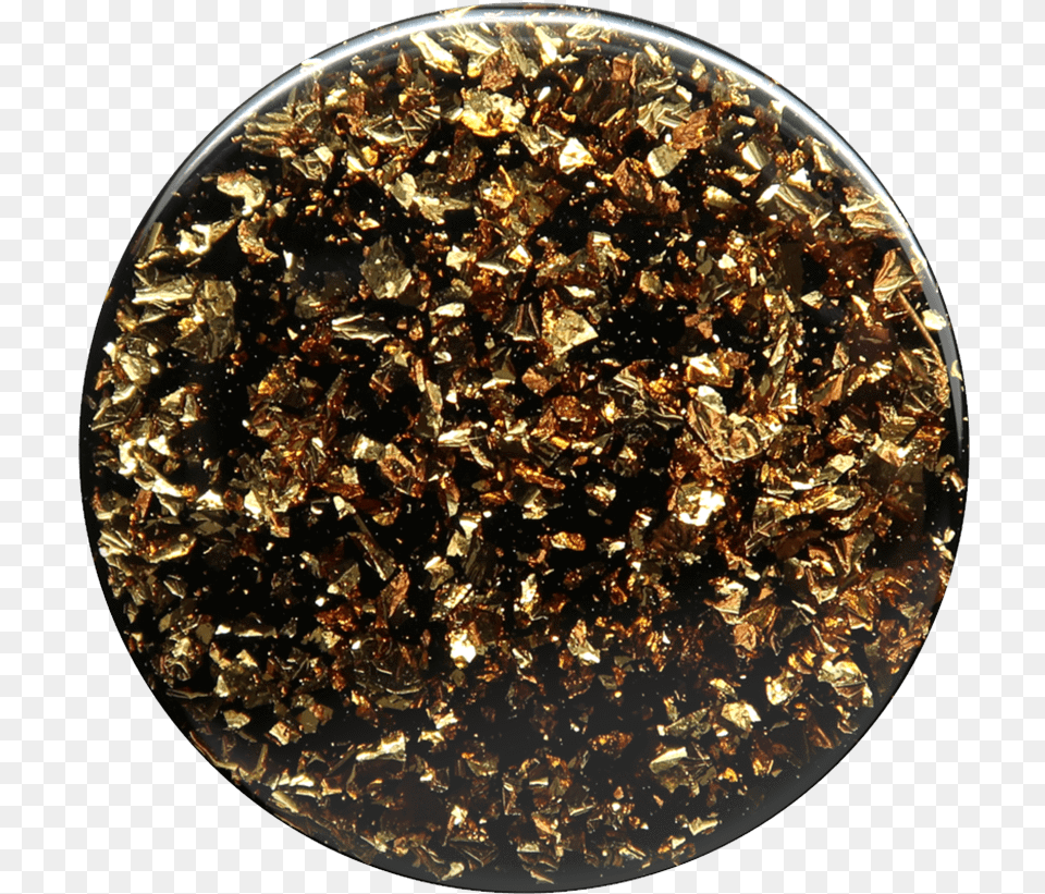 Gold Confetti Popsocket, Accessories, Mineral, Jewelry, Gemstone Free Png Download