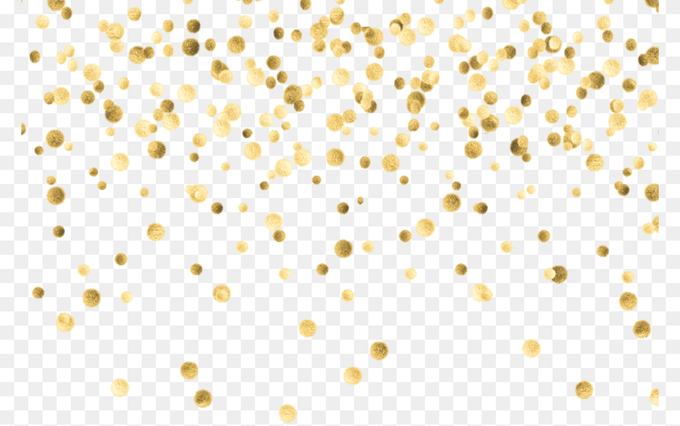 Gold Confetti Transparent Background, Paper, Plant Free Png Download
