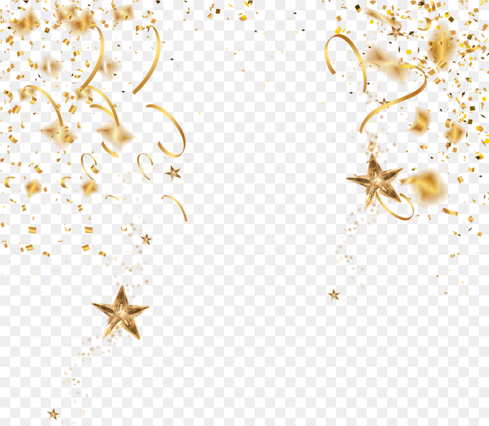 Gold Confetti Transparent Image Download Searchpng Gold Confetti Transparent, Paper Png