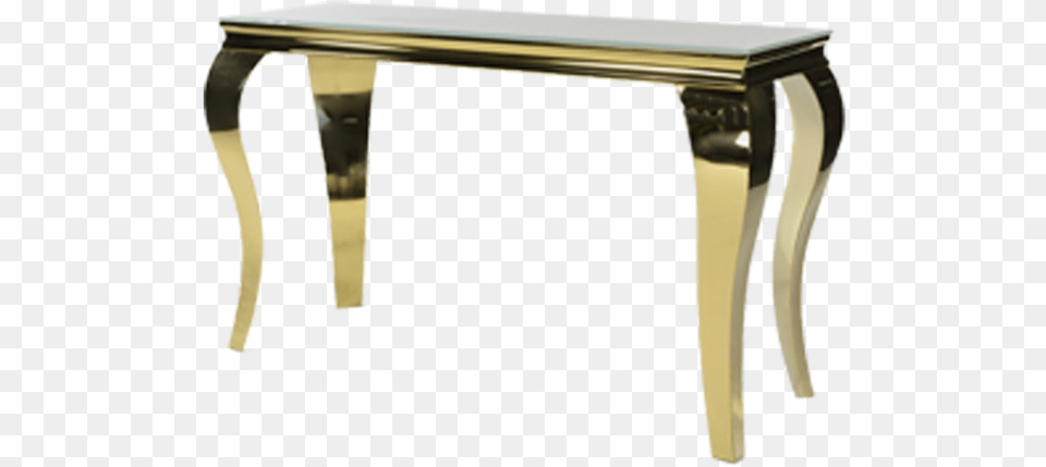 Gold Console Table, Coffee Table, Desk, Dining Table, Furniture Png Image