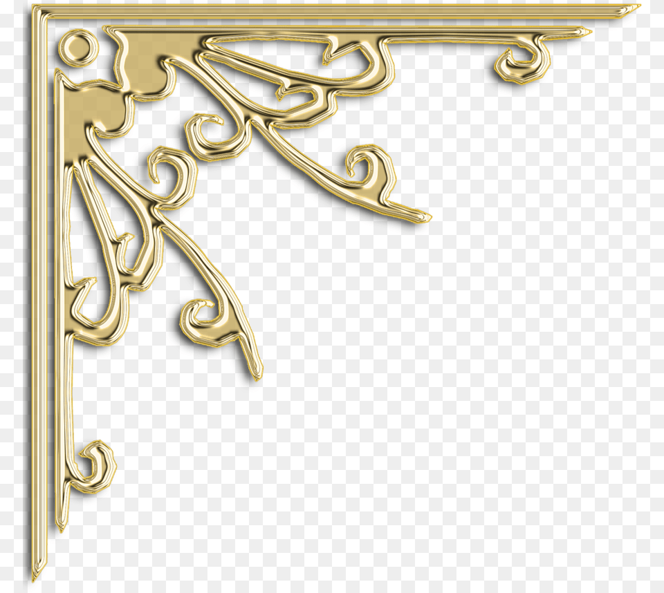 Gold Corner Border Design Altn Kenar Ss, Text Png Image