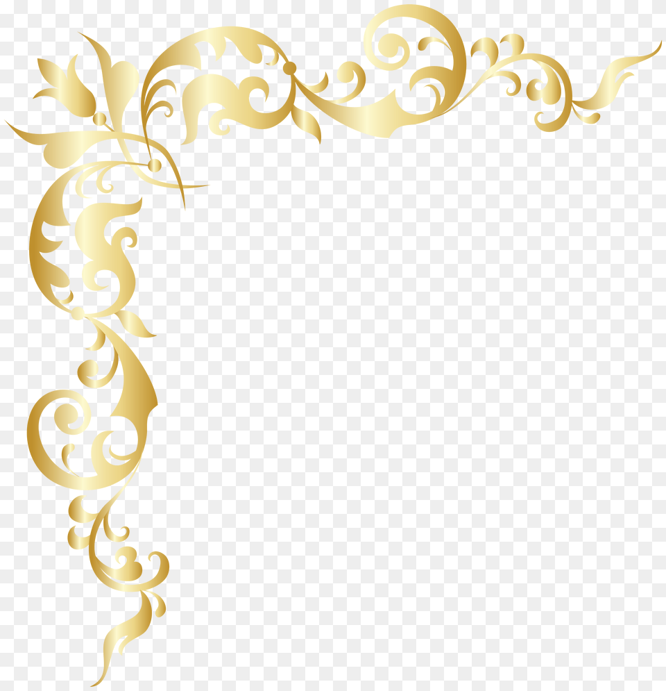 Gold Corner Clip, Texture, Text Free Png Download