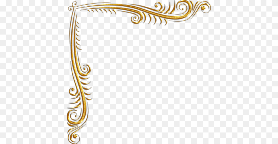 Gold Corners Zolotie Ugolki Long Gold Corner Frame Transparent, Pattern Free Png