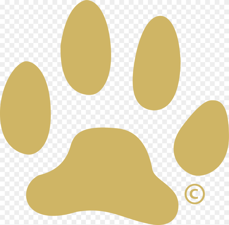 Gold Cougar Paw Clip Art, Home Decor, Clothing, Cushion, Hat Free Transparent Png