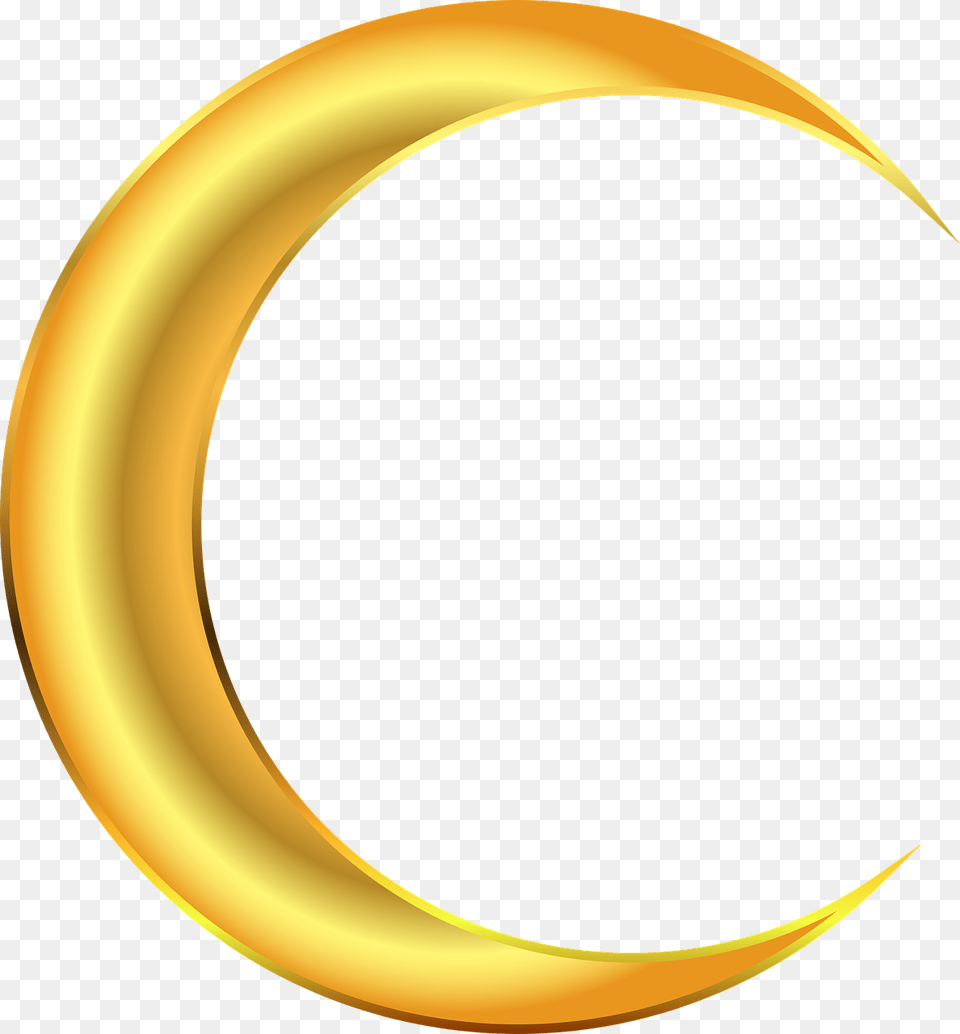 Gold Crescent Transparent Image, Nature, Outdoors Free Png