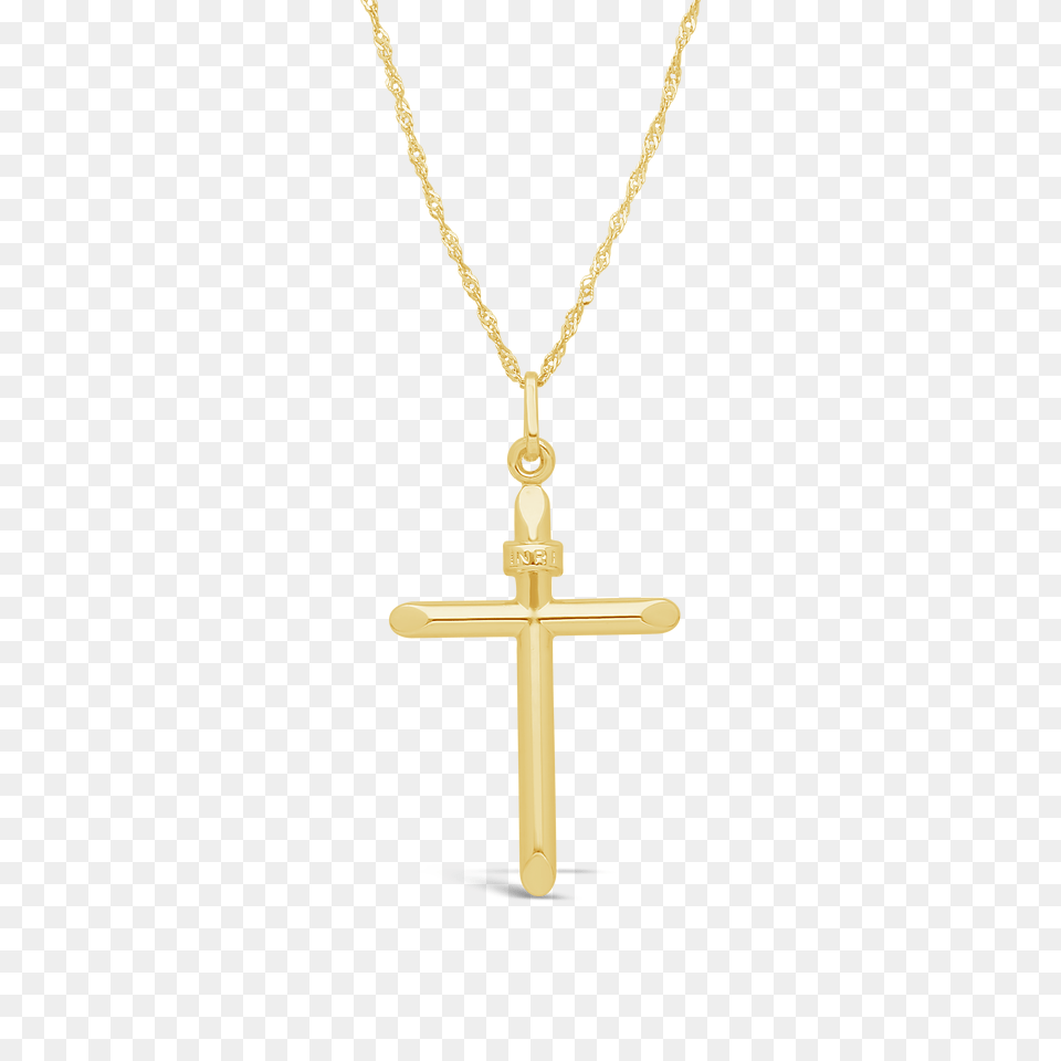 Gold Cross, Accessories, Jewelry, Necklace, Symbol Png