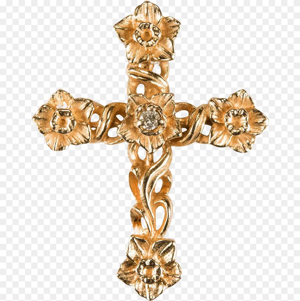 Gold Cross Svg Royalty Gold Cross, Symbol, Crucifix, Bronze Png Image