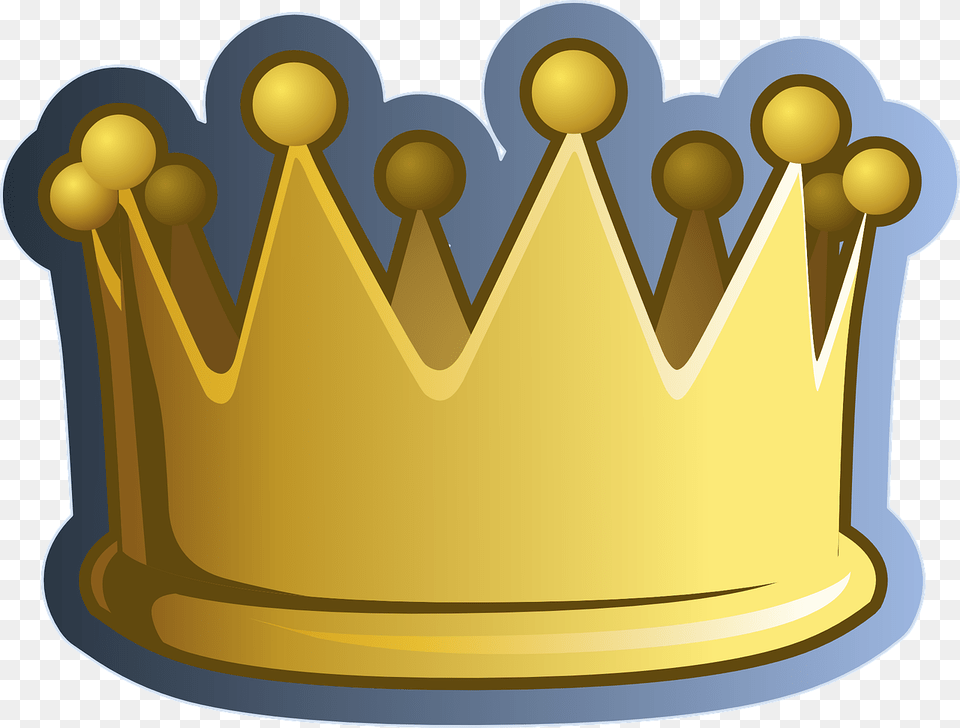 Gold Crown Christian With A Kings Icon Transparent Clipart Crown, Accessories, Jewelry Png