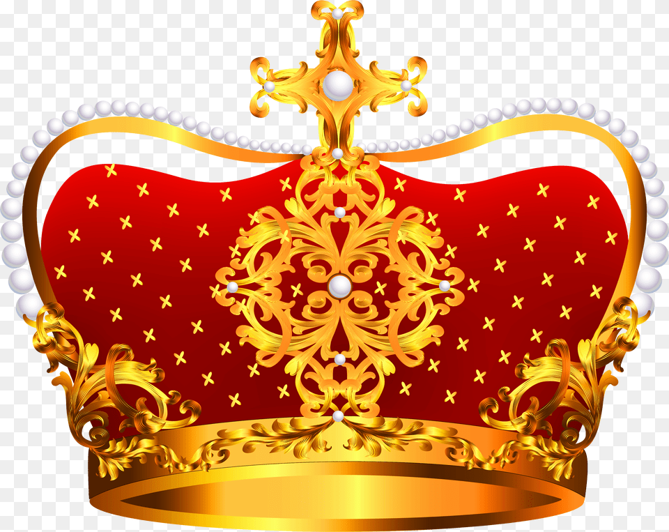Gold Crown Clipart Free Red Crown, Accessories, Jewelry, Chandelier, Lamp Png Image
