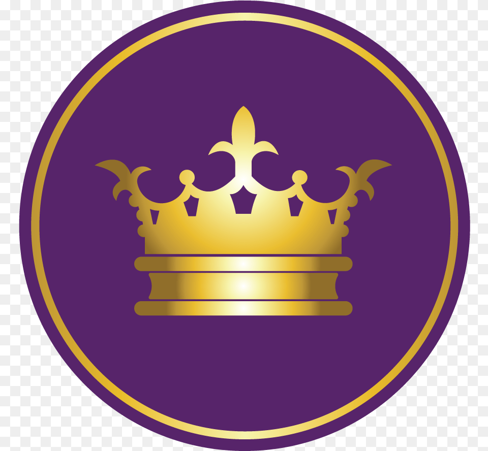 Gold Crown Clipart Vip Lounge Tin Plate Sign 15 X 20cm Gold And Purple Crown, Light Free Png Download