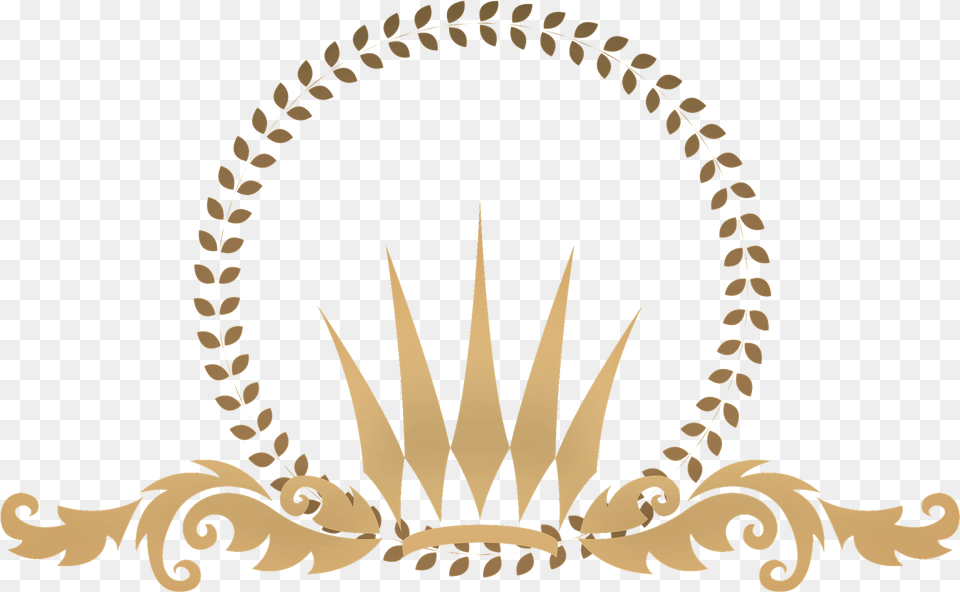 Gold Crown Gold Circle Crown, Accessories, Emblem, Symbol, Logo Png Image