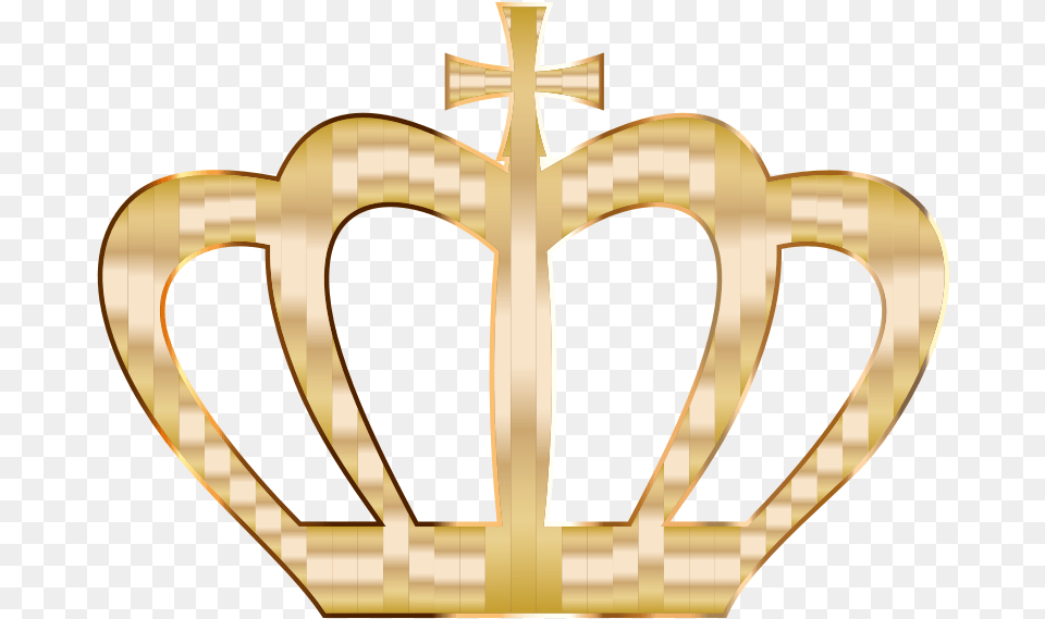 Gold Crown No Background Clipart Gold Crown With Cross, Accessories, Jewelry Png