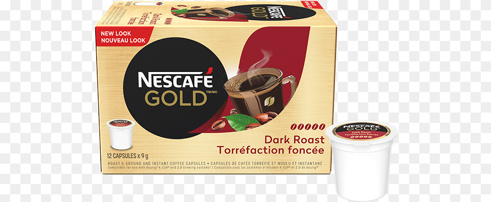 Gold Dark Roast Keurig K Nescafe Gold K Cups, Cup, Chocolate, Dessert, Food Free Png Download