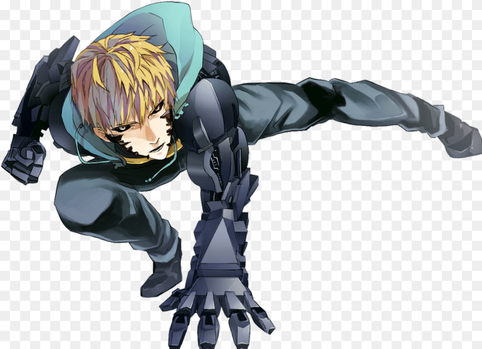 Gold Debates Wiki One Punch Man Genos, Book, Comics, Publication, Person Png Image