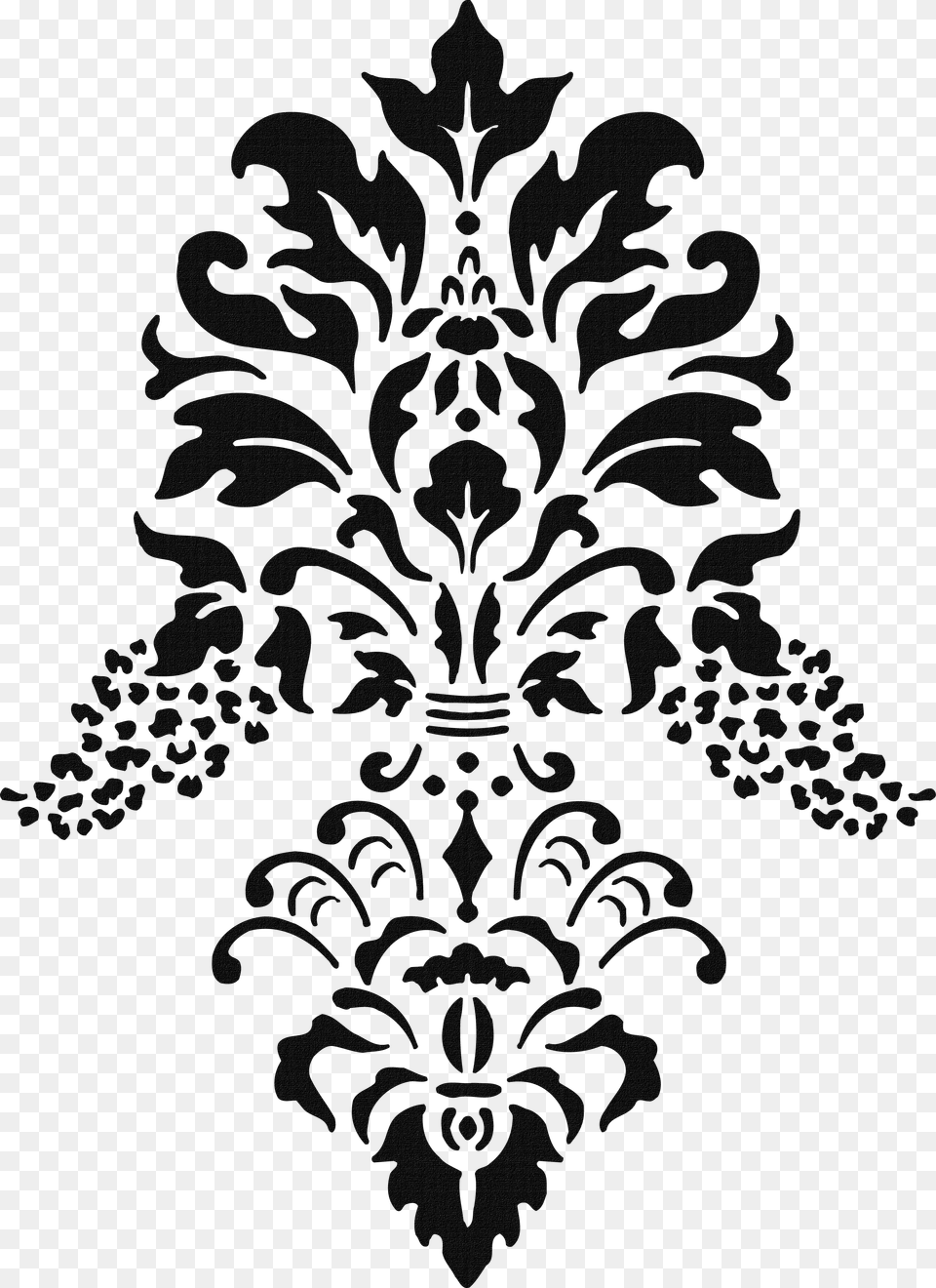 Gold Decorative Boreder Clip Art Image Damask Stencil, Floral Design, Graphics, Pattern Free Png Download