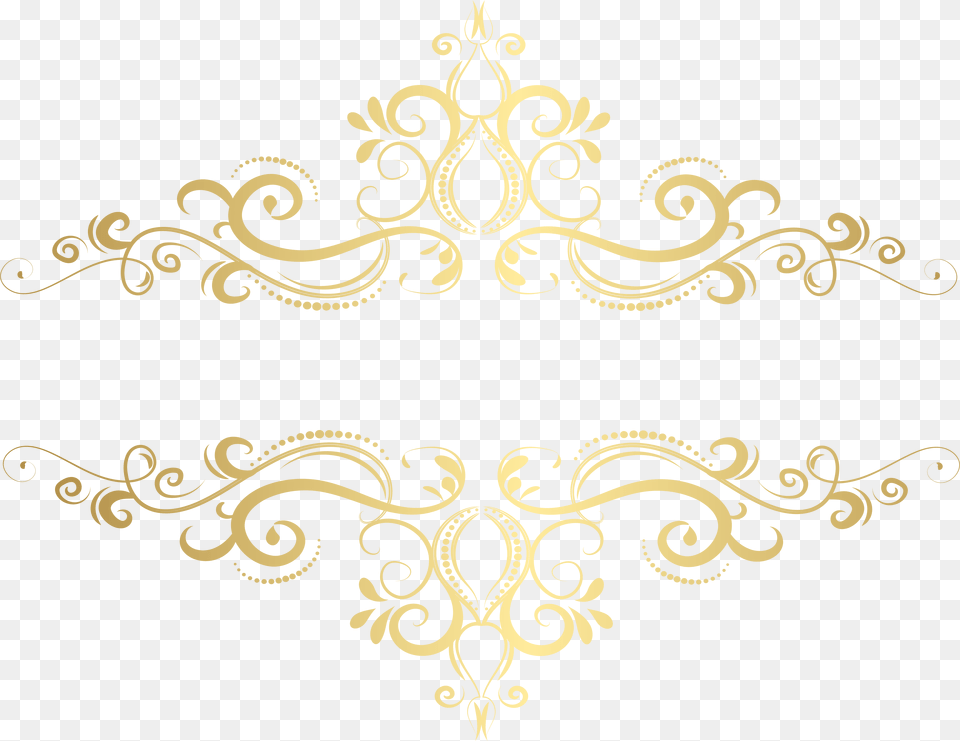 Gold Decorative Element Clip Art Image, Floral Design, Graphics, Pattern, Gate Free Png Download