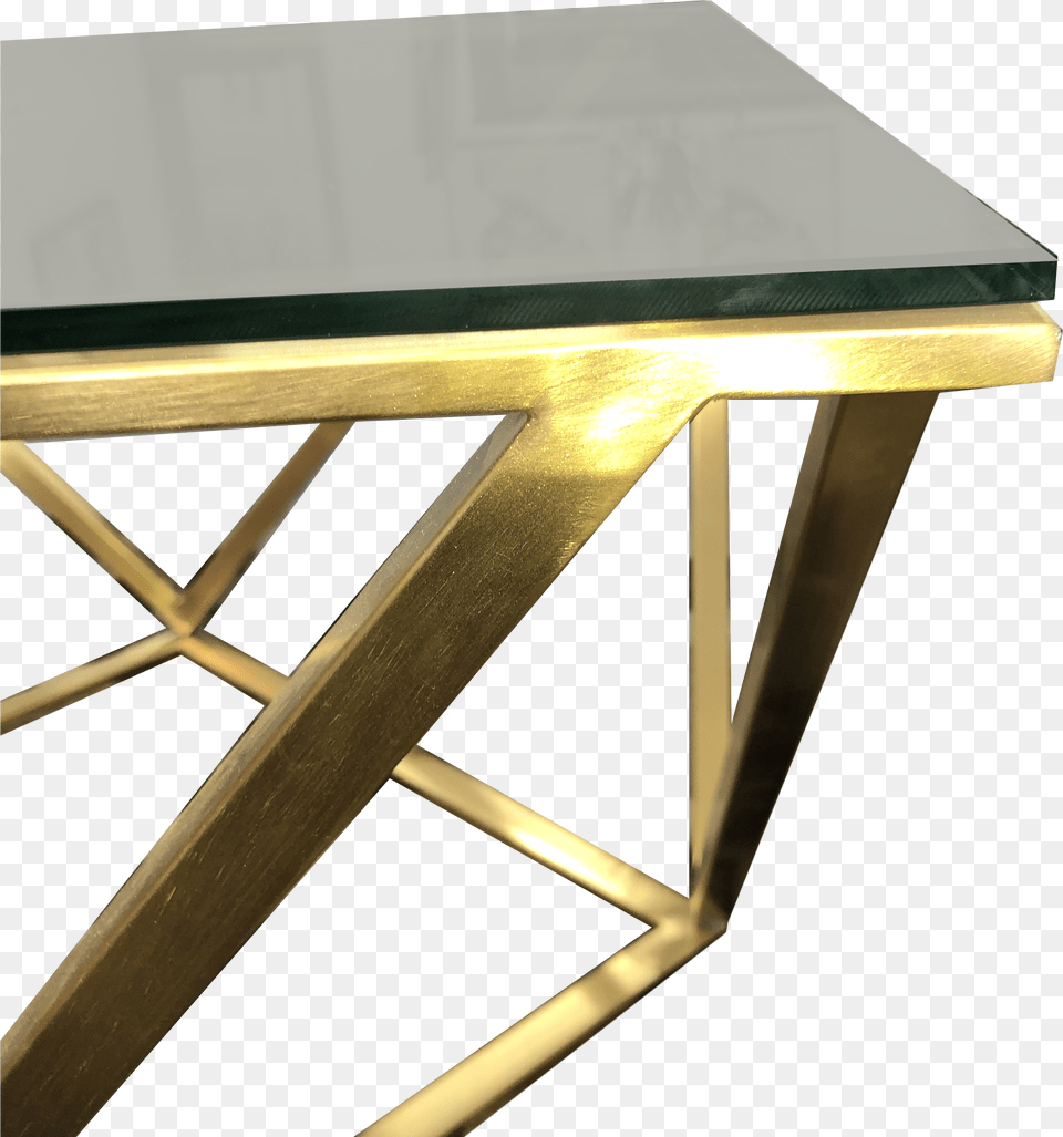 Gold Diamond Coffee Table Smoke Glass Top Furnituredining, Coffee Table, Furniture, Tabletop, Desk Free Png Download