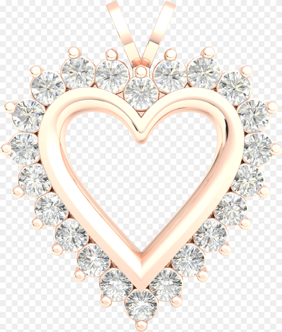 Gold Diamond Heart Pendant, Accessories, Gemstone, Jewelry, Necklace Free Png Download