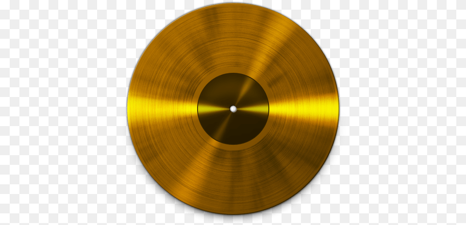Gold Disc Gold Vinyl Record, Disk Free Png Download