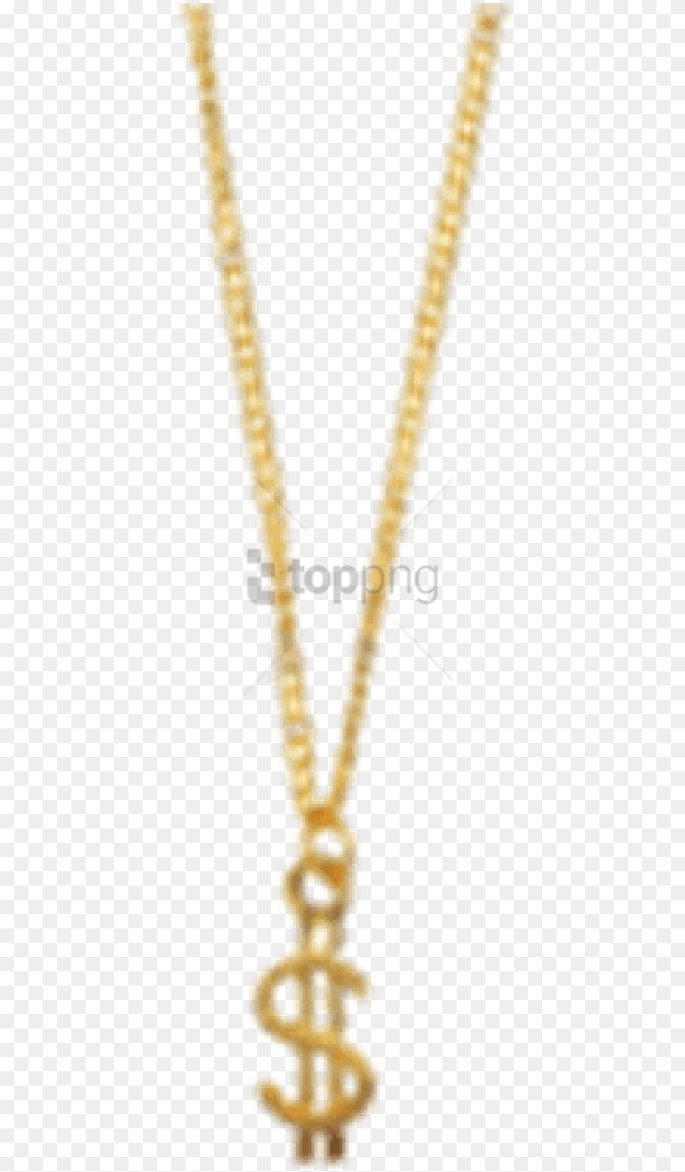 Gold Dollar Symbol Chain Transparent Background, Accessories, Jewelry, Necklace, Smoke Pipe Png Image