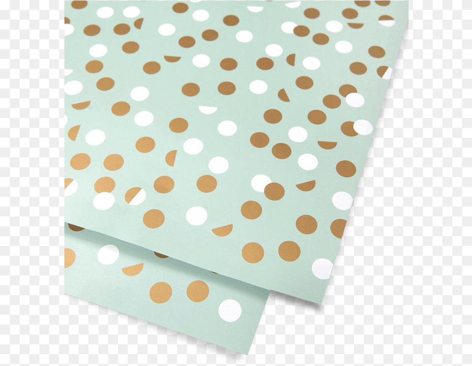 Gold Dot Gold U0026 White Dot Mint Wrapping Paper Polka Polka Dot, Pattern, Home Decor, Blackboard Free Png