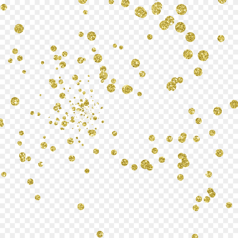 Gold Dots For Fyellow Polka Dot Background Transparent Background Gold Dots, Paper, Plant, Pollen, Confetti Png Image