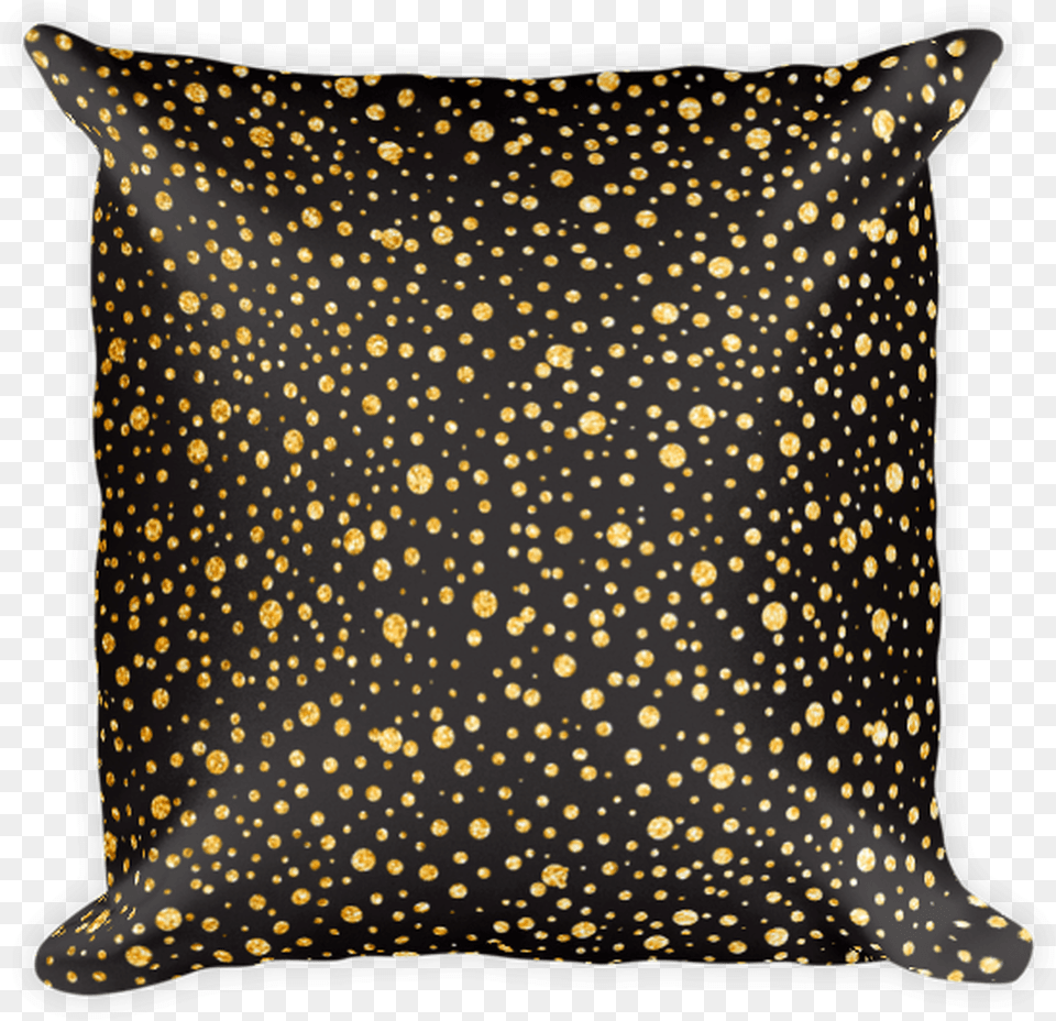 Gold Dots Throw Pillow, Cushion, Home Decor, Animal, Fish Png