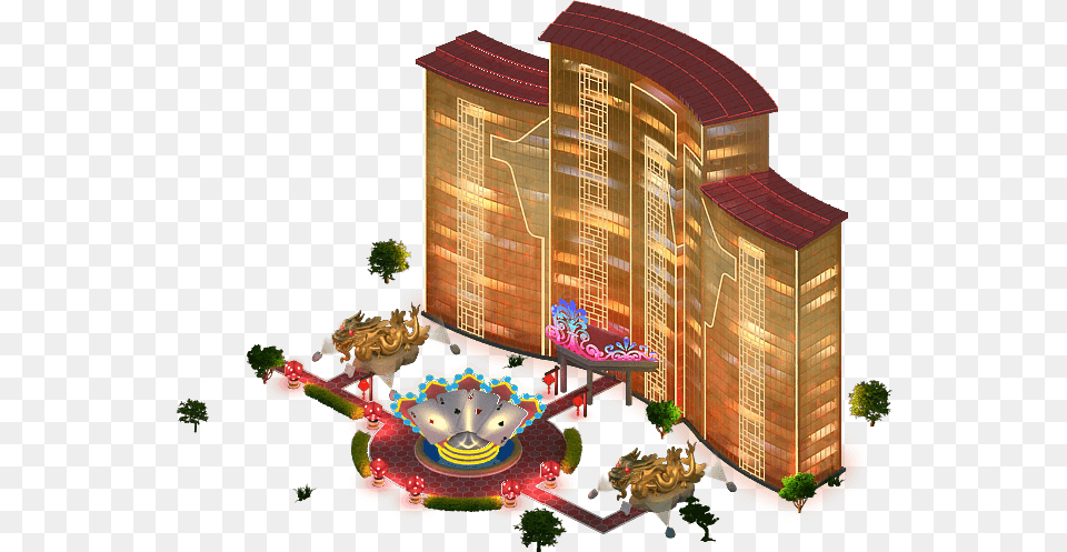 Gold Dragon Casino Megapolis Gold, City, Urban, Architecture, Building Png