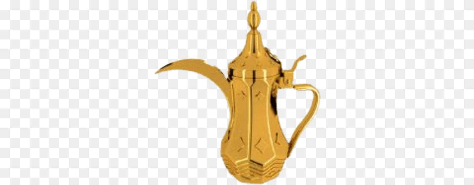 Gold Dullah Arabic Coffee Pot Clipart Full Size Arabic Coffee Pot, Pottery, Jug, Device, Grass Png Image