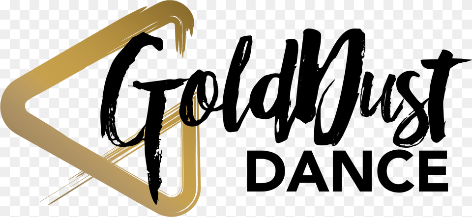 Gold Dust Dance Calligraphy Png