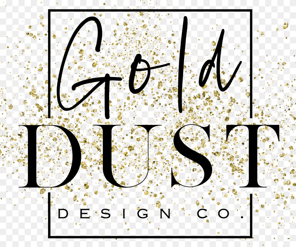 Gold Dust Design Co Calligraphy, Paper, Confetti, Glitter Free Png